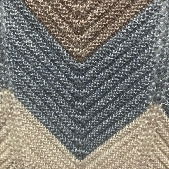 BCBGMAXAZRIA CHEVRON ZIG ZAG KNIT SWEATER DRESS - Picture 4 of 8